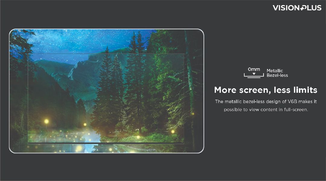 Vision Plus 55 inch QLED VP8855QV Smart TV Frameless 55" 4K, QLED FRAMELESS V+ OS,2YRS WARRANTY NETFLIX OFFICIAL SMART CONTENT TV, DOLBY AUDIO,, VP8855QV 2YRS WARRANTY,