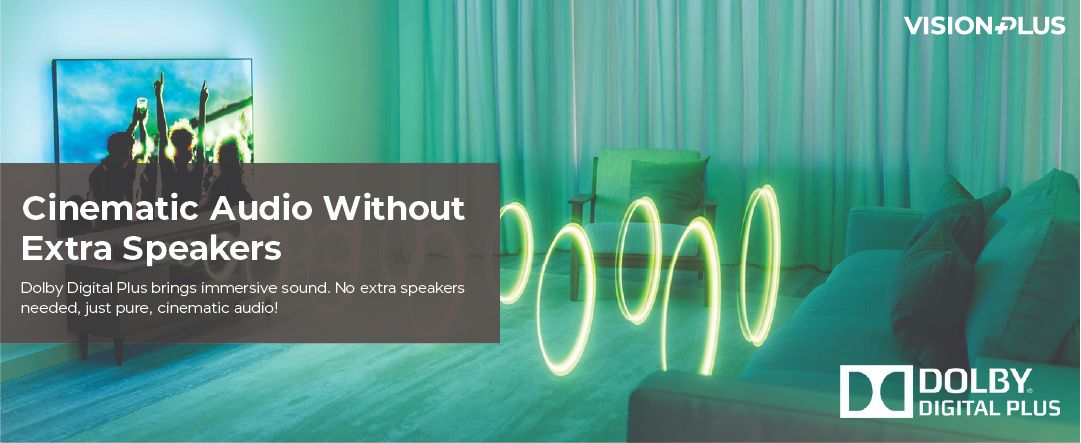 Vision Plus 2.1 CH Soundbar Wireless  Speaker VP2120SB Vision Plus 160W With Dolby Digital Plus