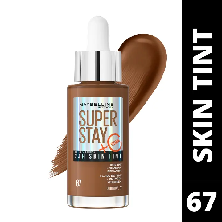 【Discounted】Maybelline Super Stay up to 24H Skin Tint Foundation + Vitamin C -67