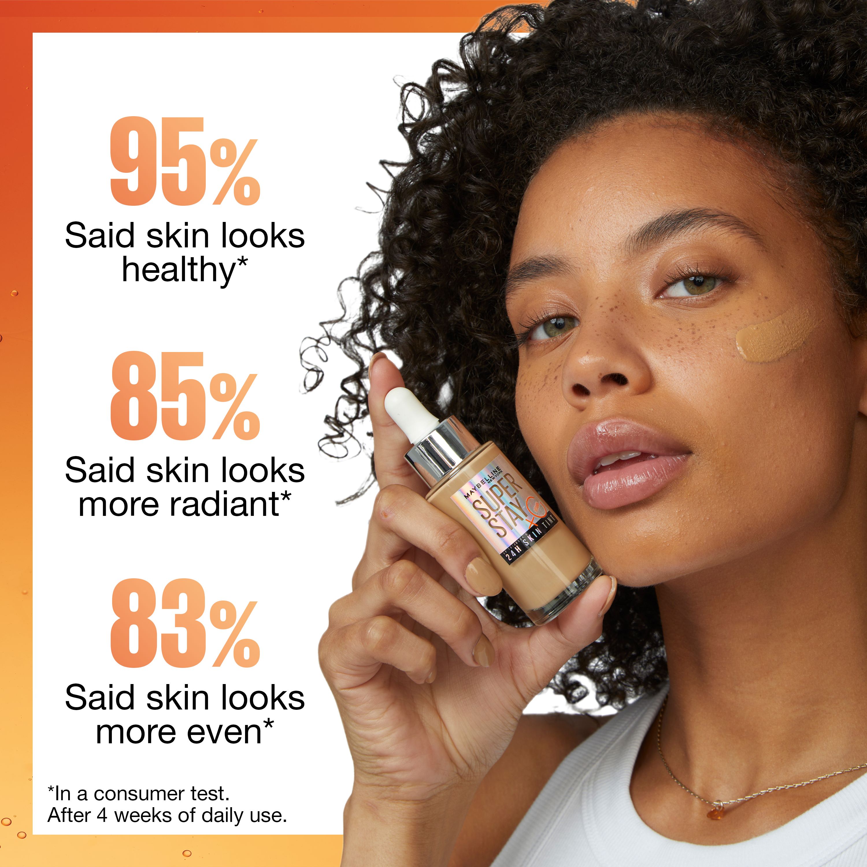 【Discounted】Maybelline Super Stay up to 24H Skin Tint Foundation + Vitamin C -67