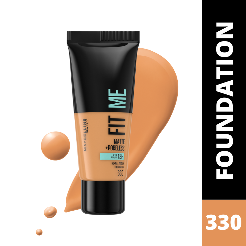 【Promotion】Maybelline New York Fit Me Matte & Poreless Foundation 330 Toffee 30ml