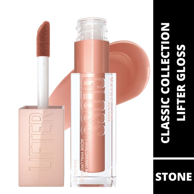【New Year Deal Only】Maybelline Lifter Gloss Hydrating Lip Gloss With Hyaluronic Acid, Stone