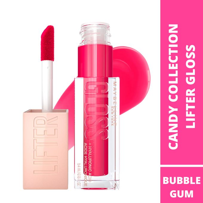 Maybelline Lifter Gloss Hydrating Lip Gloss With Hyaluronic Acid Bubblegum Shade