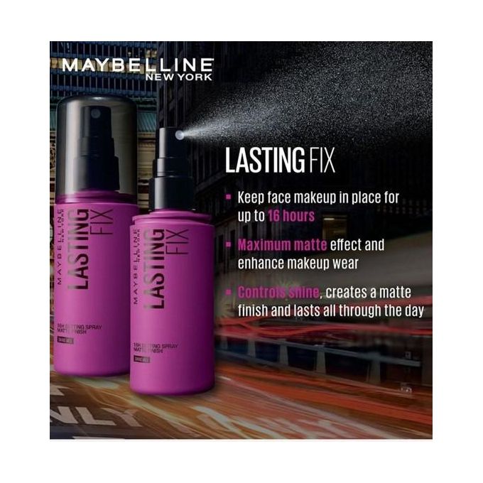 【Clearance deal】Maybelline Baddie Starter Kit(Maybelline Lasting Fix Setting Pray + Fit Me Primer Luminous & Smooth + Lifter Gloss Topaz)