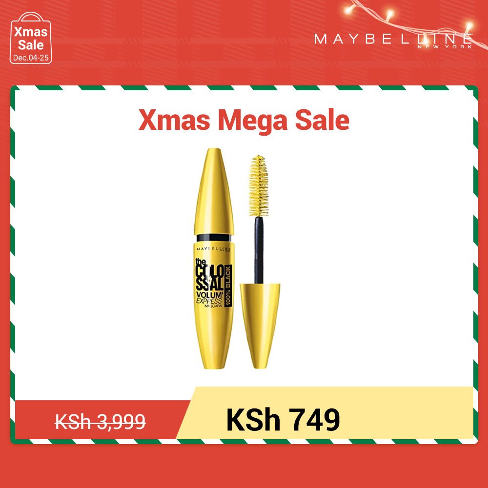 【Discounted】Maybelline Volume Express Colossal 100% Black Mascara