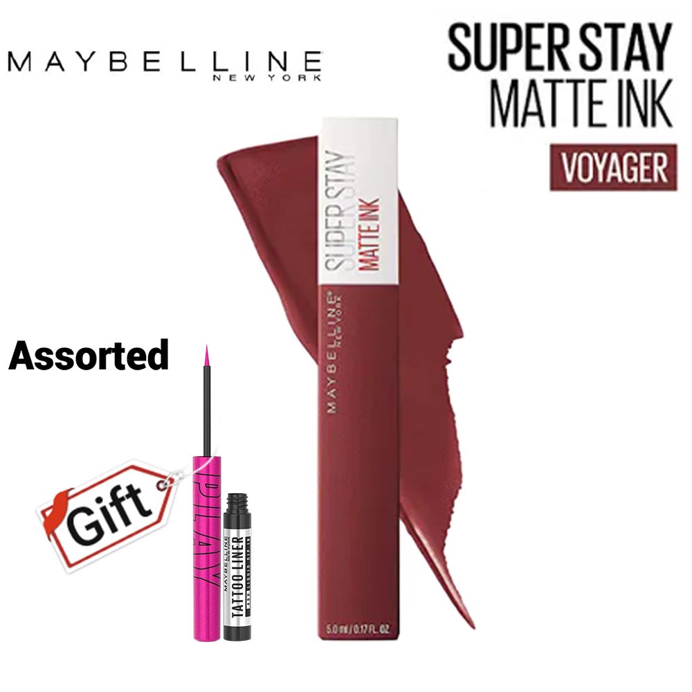 【Discounted 】Maybelline New York Superstay Matte Ink Liquid Lipstick  50 Voyager Lip Makeup 50 Voyager