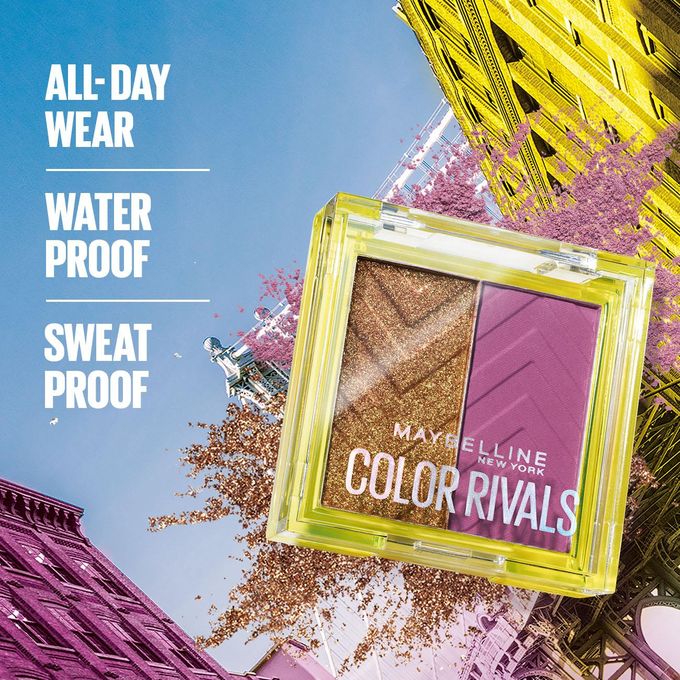 Maybelline New York Color Rivals Eye Shadow Duo - Waterproof (Extra x Lowkey)