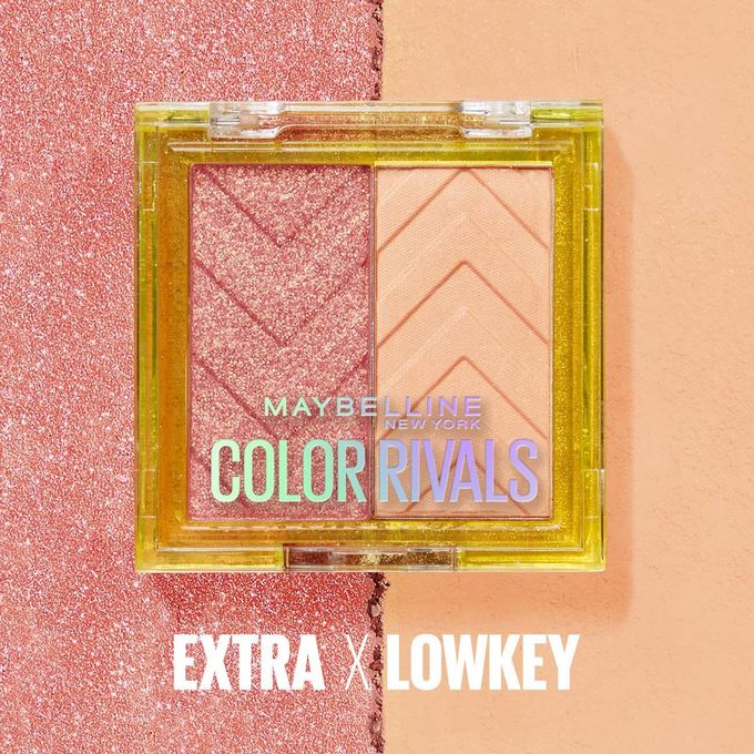 Maybelline New York Color Rivals Eye Shadow Duo - Waterproof (Extra x Lowkey)