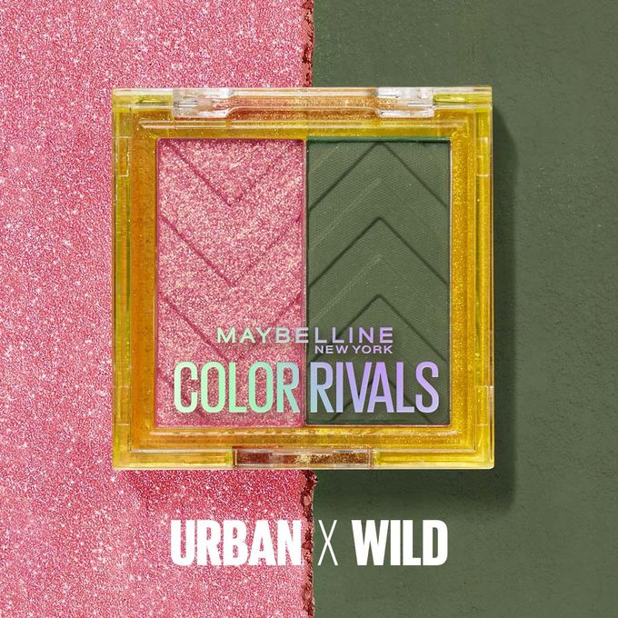 【New Product】Maybelline New York Color Rivals Eye Shadow Duo - Waterproof (Urban x Wild)