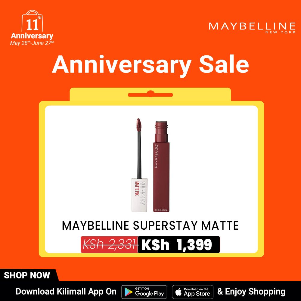 【Discounted 】Maybelline New York Superstay Matte Ink Liquid Lipstick  50 Voyager Lip Makeup