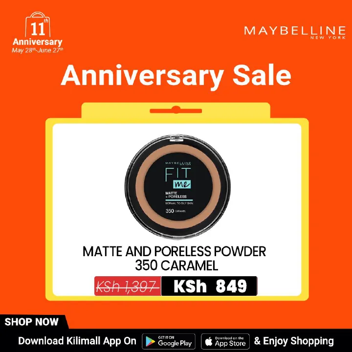 【Promotion】Maybelline Fit Me Powder 350 Caramel