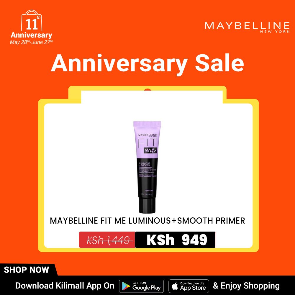 【Discounted】Maybelline Fit Me Hydrating Primer Luminous And Smooth SPF 20