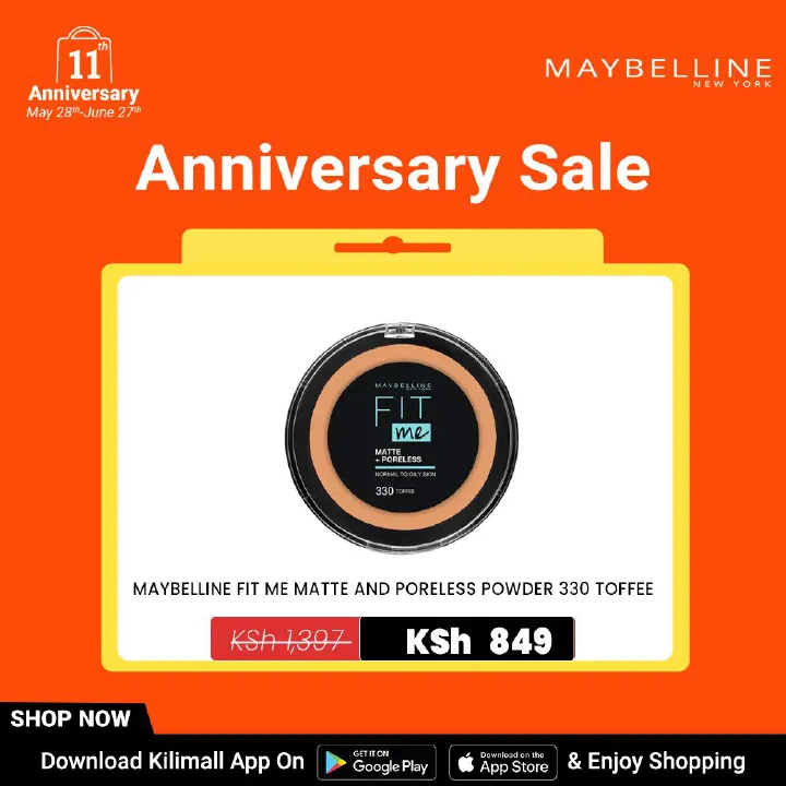 【Clearance Deal Only】Maybelline Fit Me Powder 330 Toffee