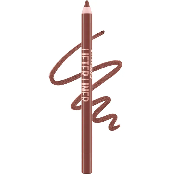 Maybelline Lifter Liner Lip Liner 002 Pencil with Hyaluronic Acid, Let's Bounce