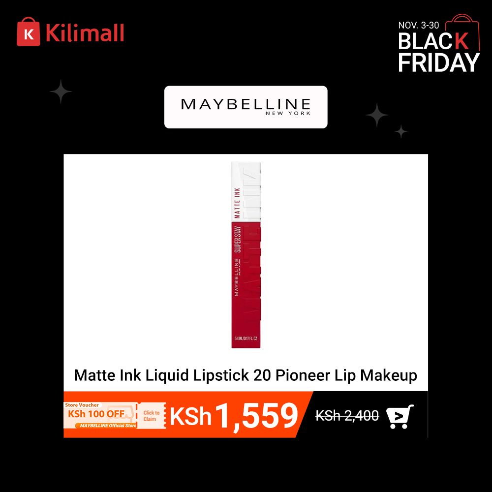 【Discounted】Maybelline New York Superstay Matte Ink Liquid Lipstick  20 Pioneer Lip Makeup