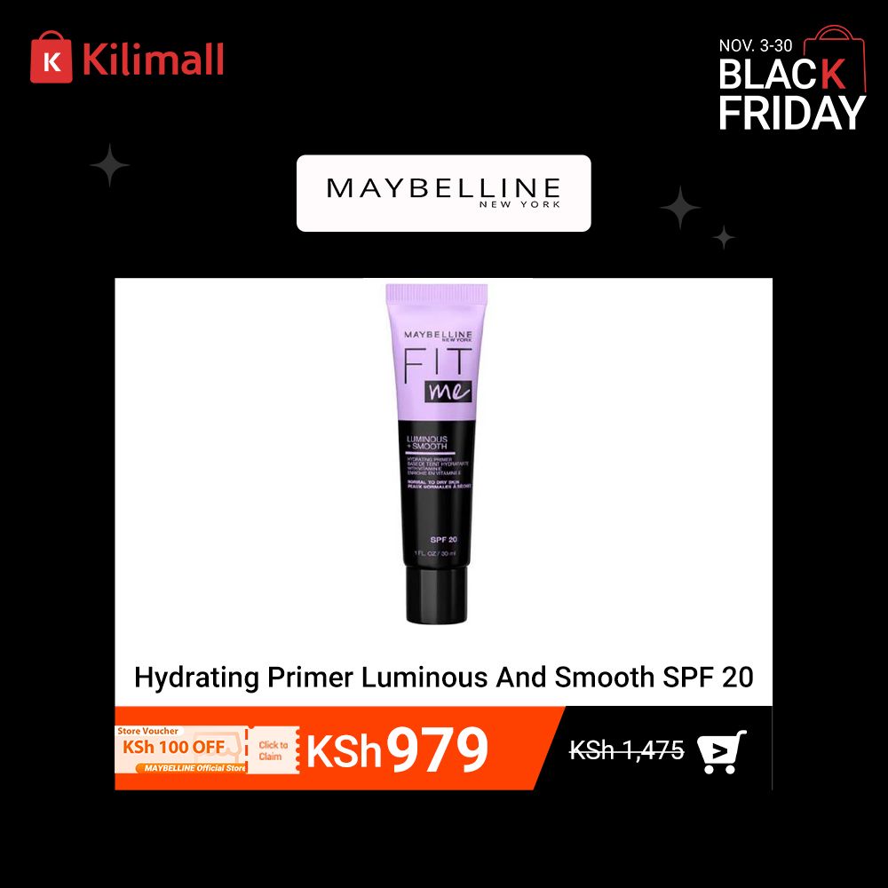 【Black Friday Deal Only】Maybelline Fit Me Hydrating Primer Luminous And Smooth SPF 20