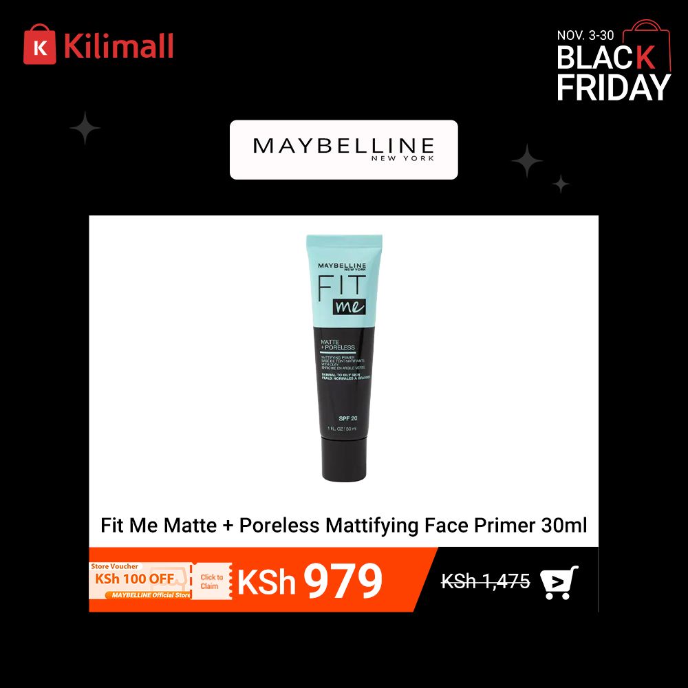 【Discounted】Maybelline Fit Me Matte + Poreless Mattifying Face Primer 30ml