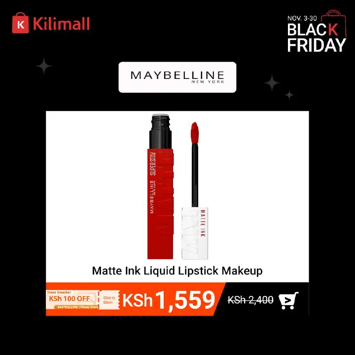 Maybelline Super Stay Matte Ink Liquid Lipstick Makeup, Long Lasting High Impact  340 Exhilarator