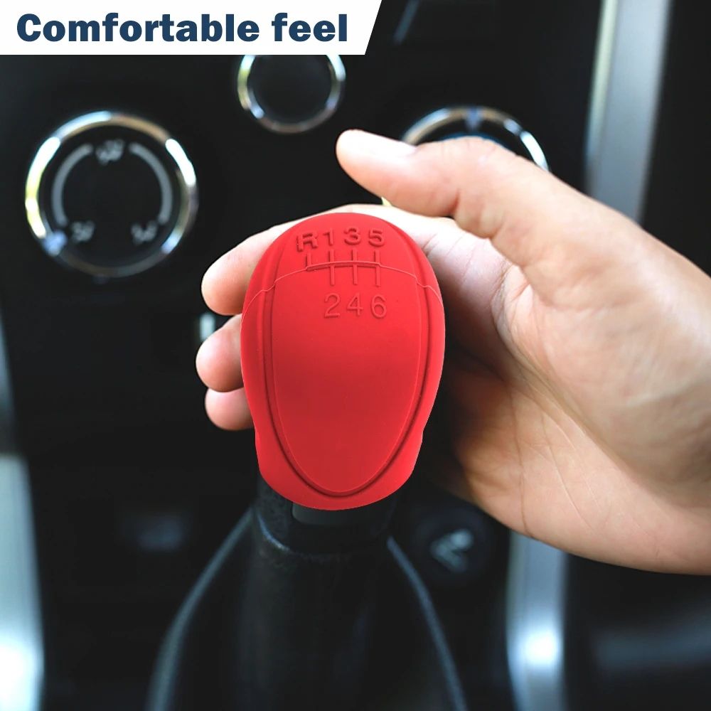 Universal Decoration Auto Accessories Silicone Case Gear Head Shift Collars Shift Grips Cover Shift Lever Silicone Cover