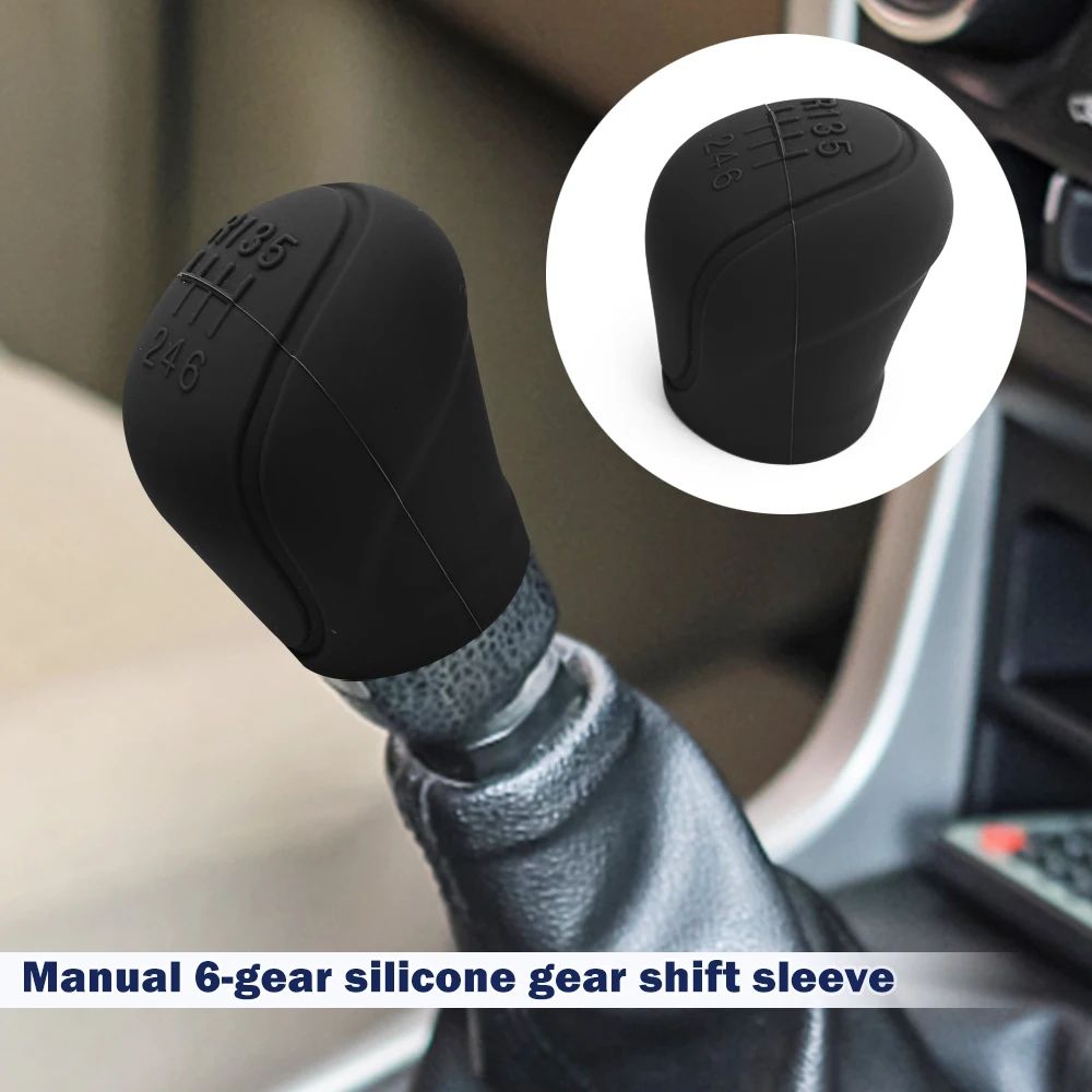 Universal Decoration Auto Accessories Silicone Case Gear Head Shift Collars Shift Grips Cover Shift Lever Silicone Cover