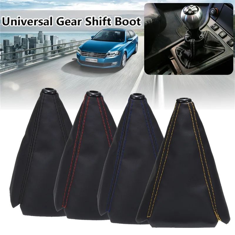 Hot 16mm Universal Car Gear Shift Collars  Auto Car Manual Stick Shifter Knob Gear Shift Boot Cover