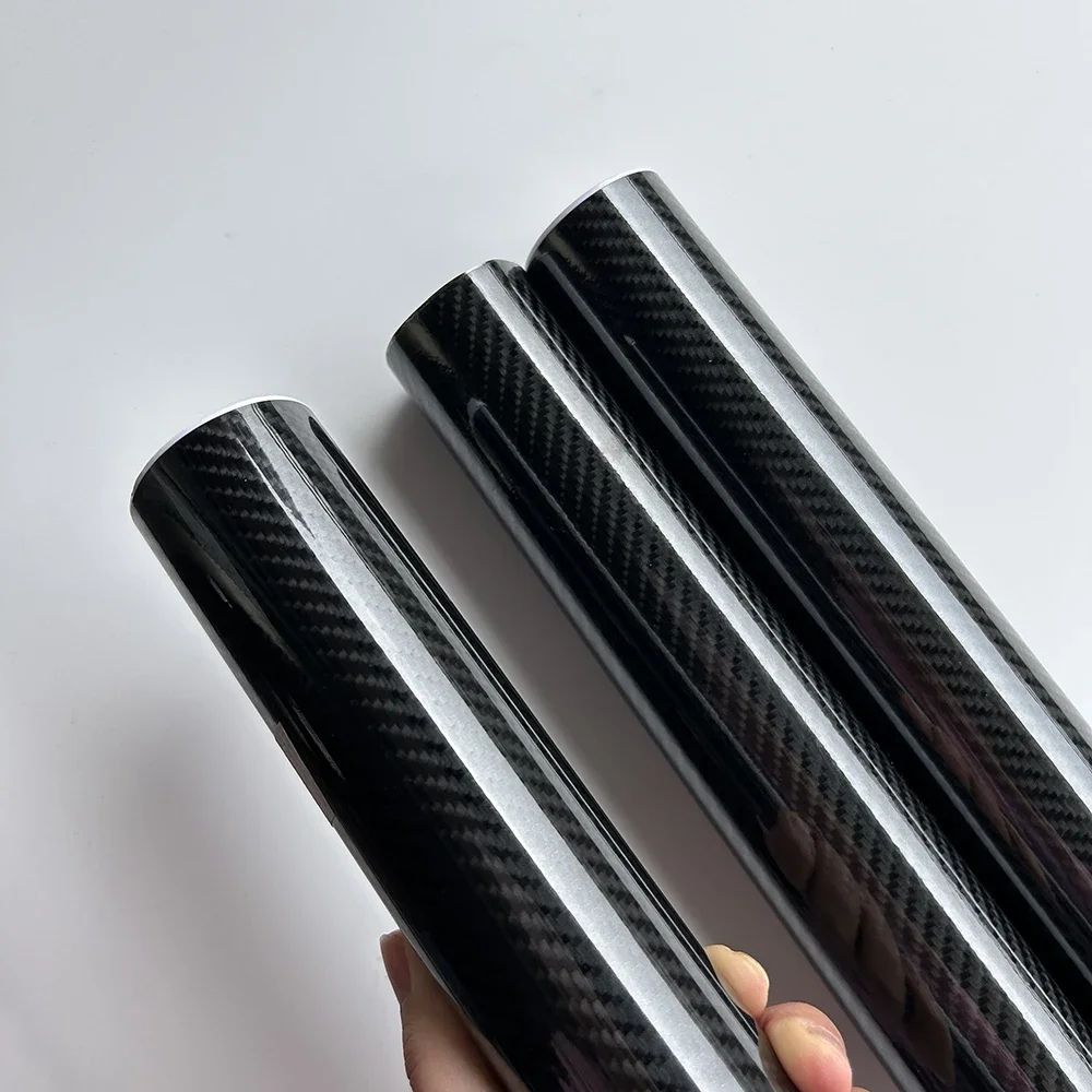6D Carbon Fiber Vinyl Foil Film Ultra Gloss Waterproof Decoration Film Auto Wrap Sticker for Laptop Phone Case Motorcycle