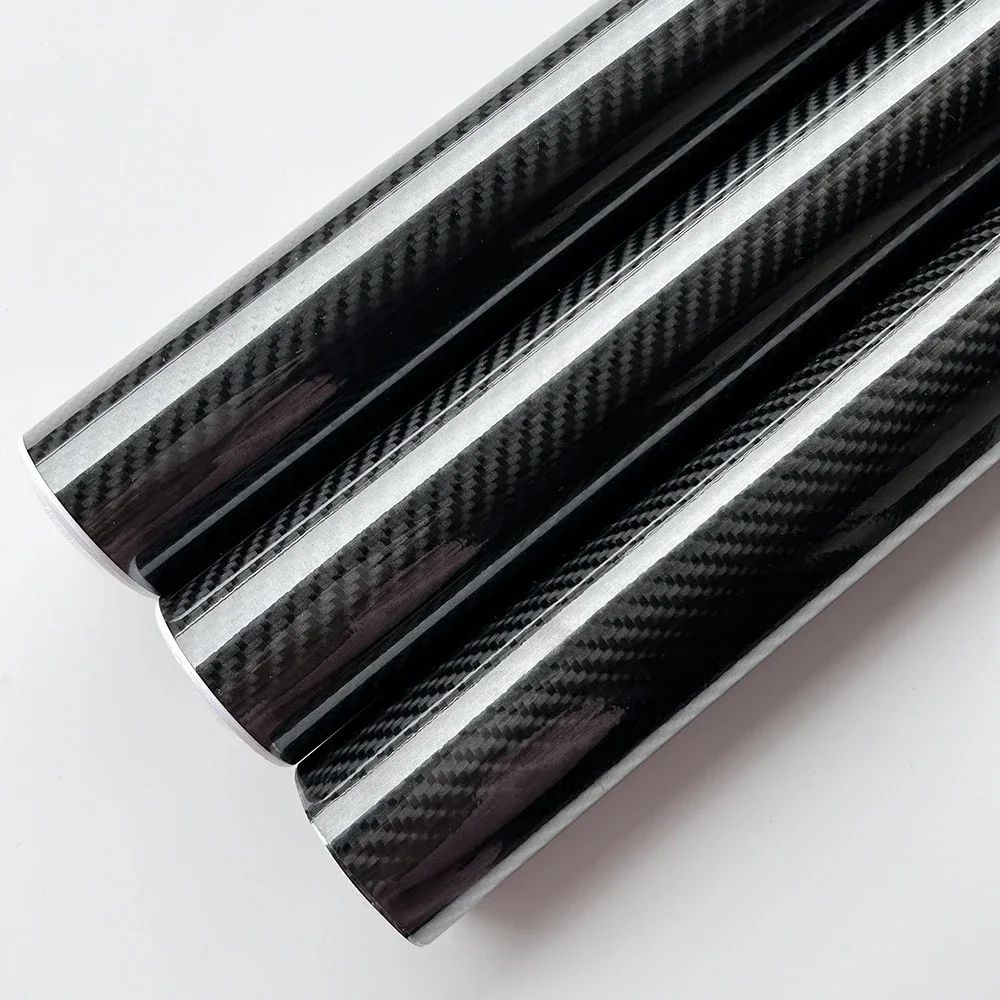 6D Carbon Fiber Vinyl Foil Film Ultra Gloss Waterproof Decoration Film Auto Wrap Sticker for Laptop Phone Case Motorcycle
