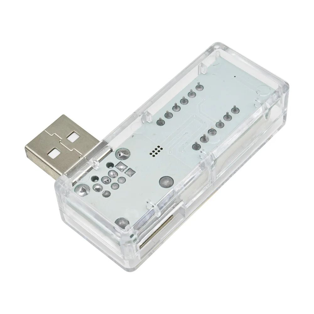 Digital USB Mobile Power charging current voltage Tester Meter Mini USB charger doctor voltmeter ammeter Turn transparent