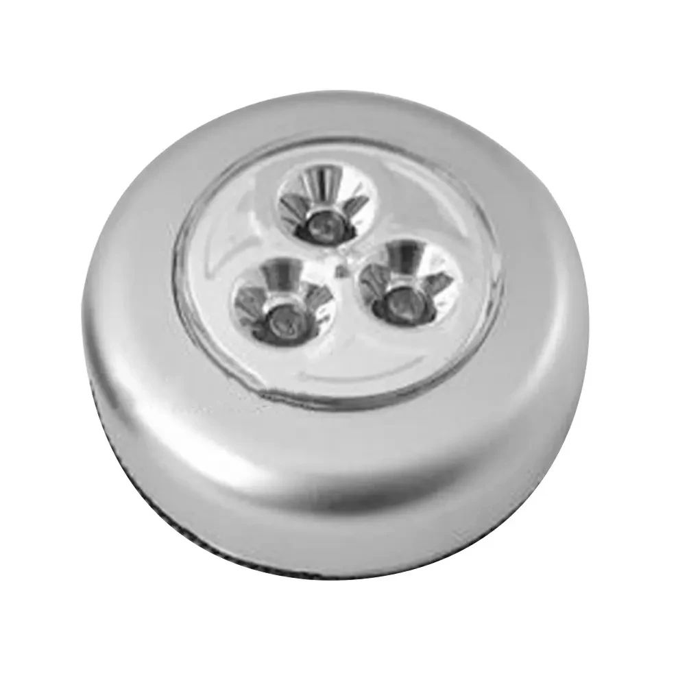 Car Roof Ceiling Reading Light 3 LED Battery Powered Car Roof LED Reading Light Touch Type Wireless Auto Interior Lamp