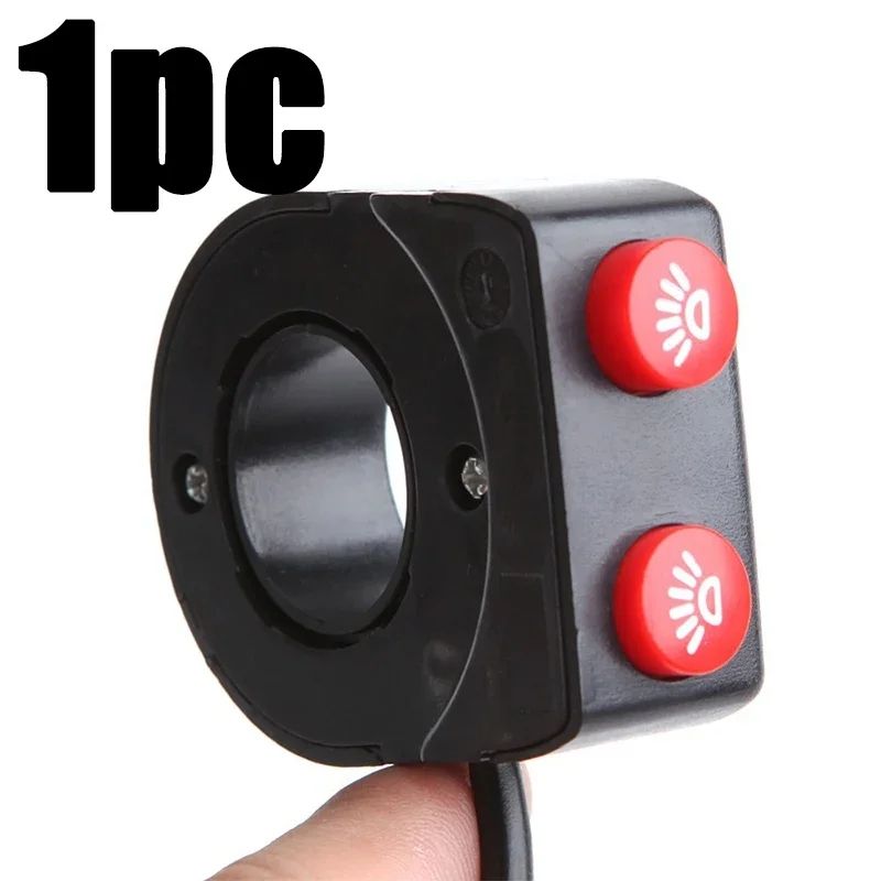 22mm Handlebar Horn and Headlight Combination Button Switch for Motorcycle ATV Scooter Electric Bicycle Universal Refit Parts