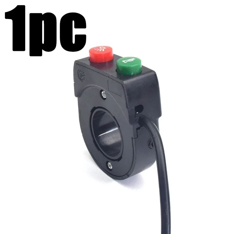 22mm Handlebar Horn and Headlight Combination Button Switch for Motorcycle ATV Scooter Electric Bicycle Universal Refit Parts