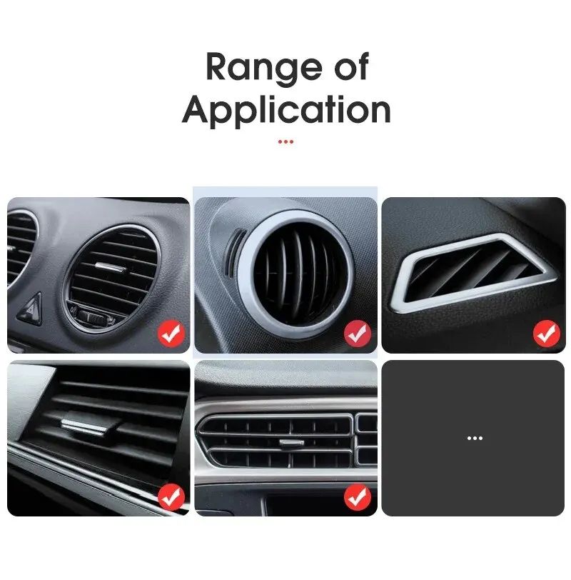 Universal Auto Phone Stand Air Vent Mount 360 Degree Rotatable Simple Bracket Car Mini Phone Holder