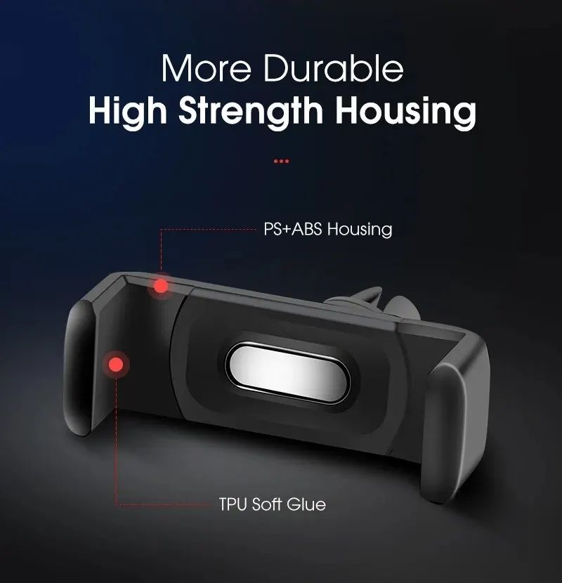 Universal Auto Phone Stand Air Vent Mount 360 Degree Rotatable Simple Bracket Car Mini Phone Holder