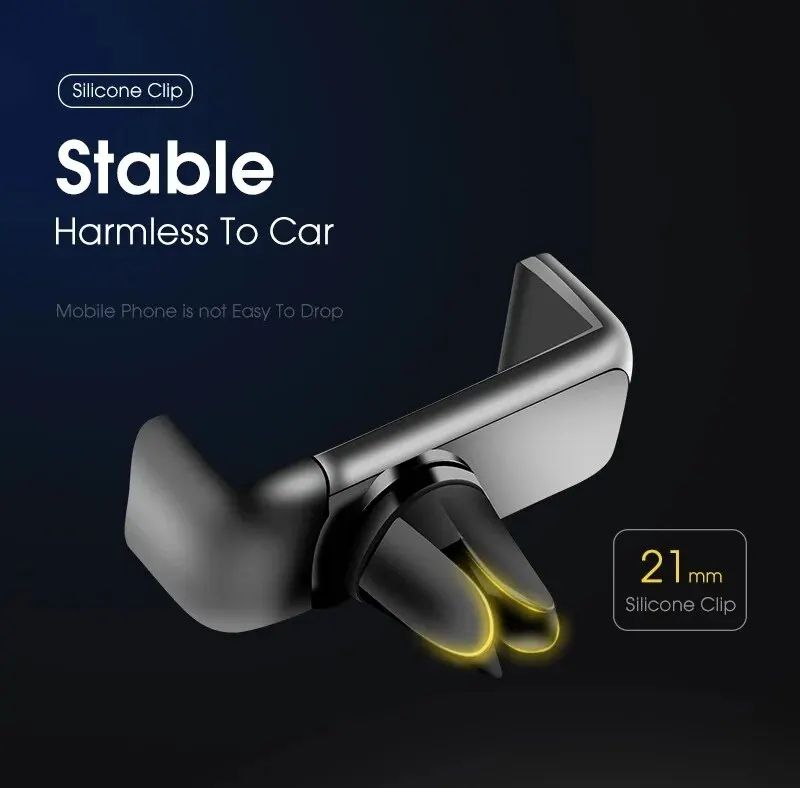 Universal Auto Phone Stand Air Vent Mount 360 Degree Rotatable Simple Bracket Car Mini Phone Holder