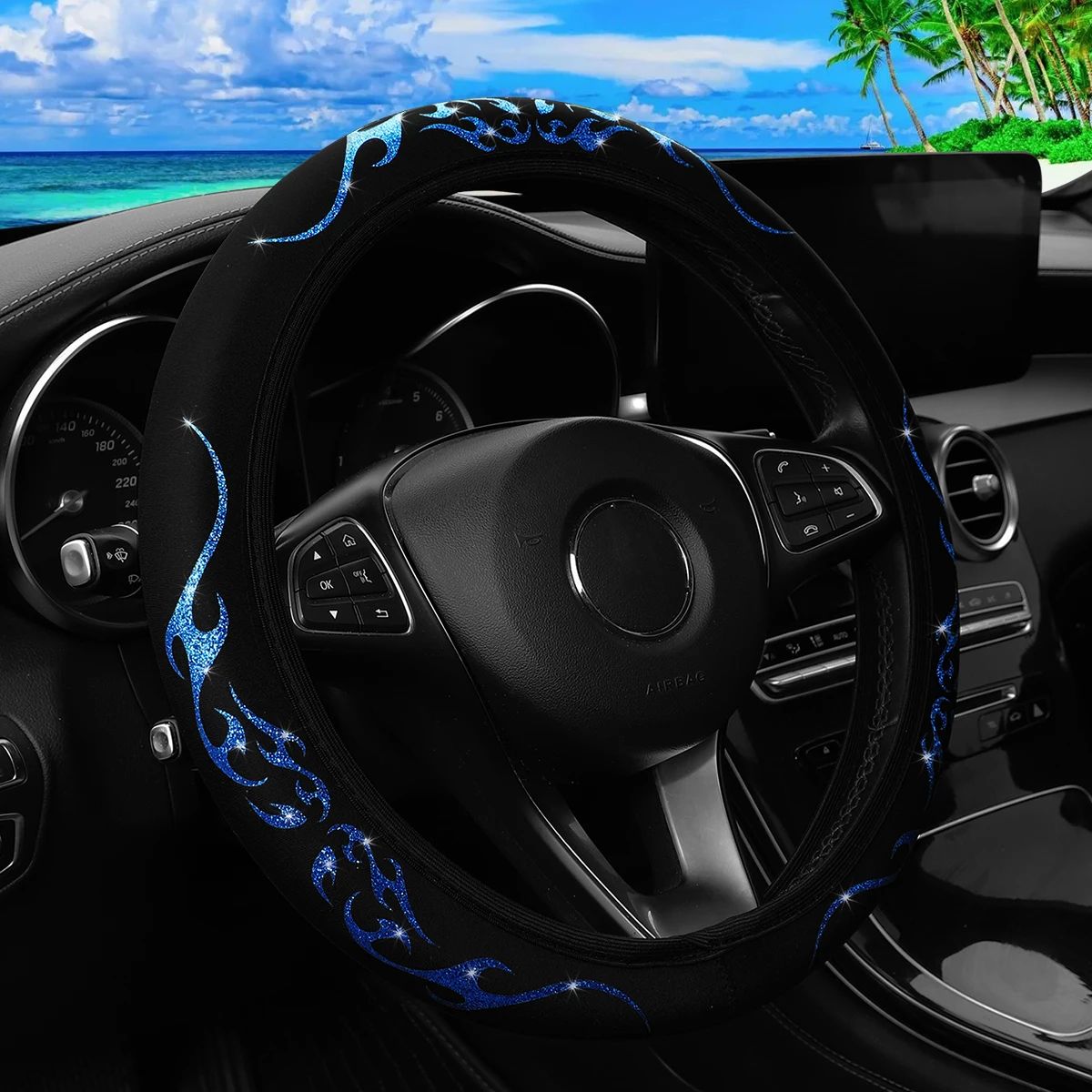 NEW car without inner ring steering   wheel cover for 15 "car interior suitable for men and women