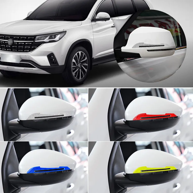 New Car rearview mirror warning sticker Car Door Handle Safety Warning Sticker Automobile Sticker Exterior Accessorie