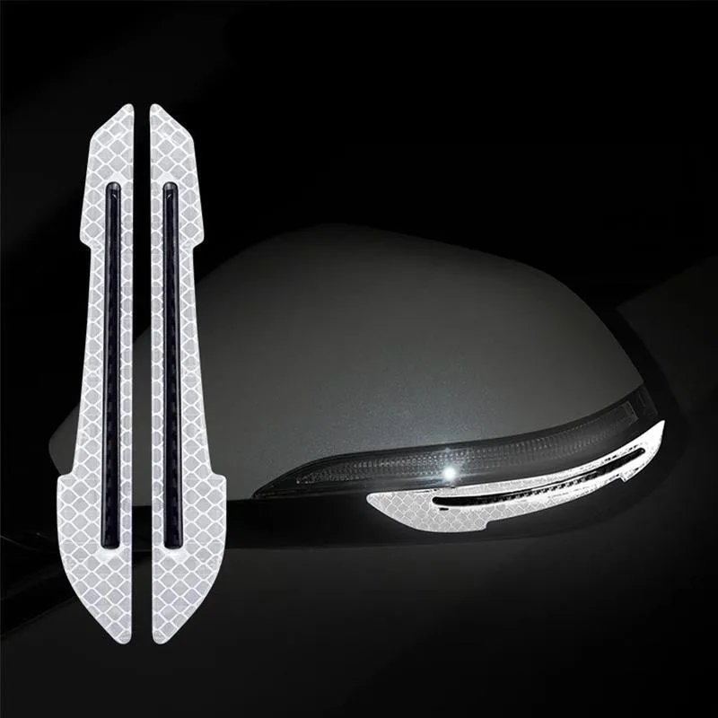 New Car rearview mirror warning sticker Car Door Handle Safety Warning Sticker Automobile Sticker Exterior Accessorie
