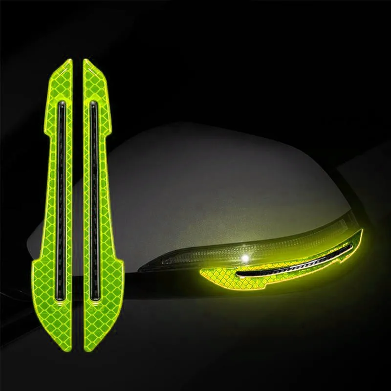 New Car rearview mirror warning sticker Car Door Handle Safety Warning Sticker Automobile Sticker Exterior Accessorie