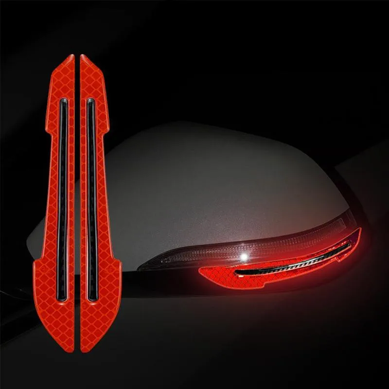 New Car rearview mirror warning sticker Car Door Handle Safety Warning Sticker Automobile Sticker Exterior Accessorie