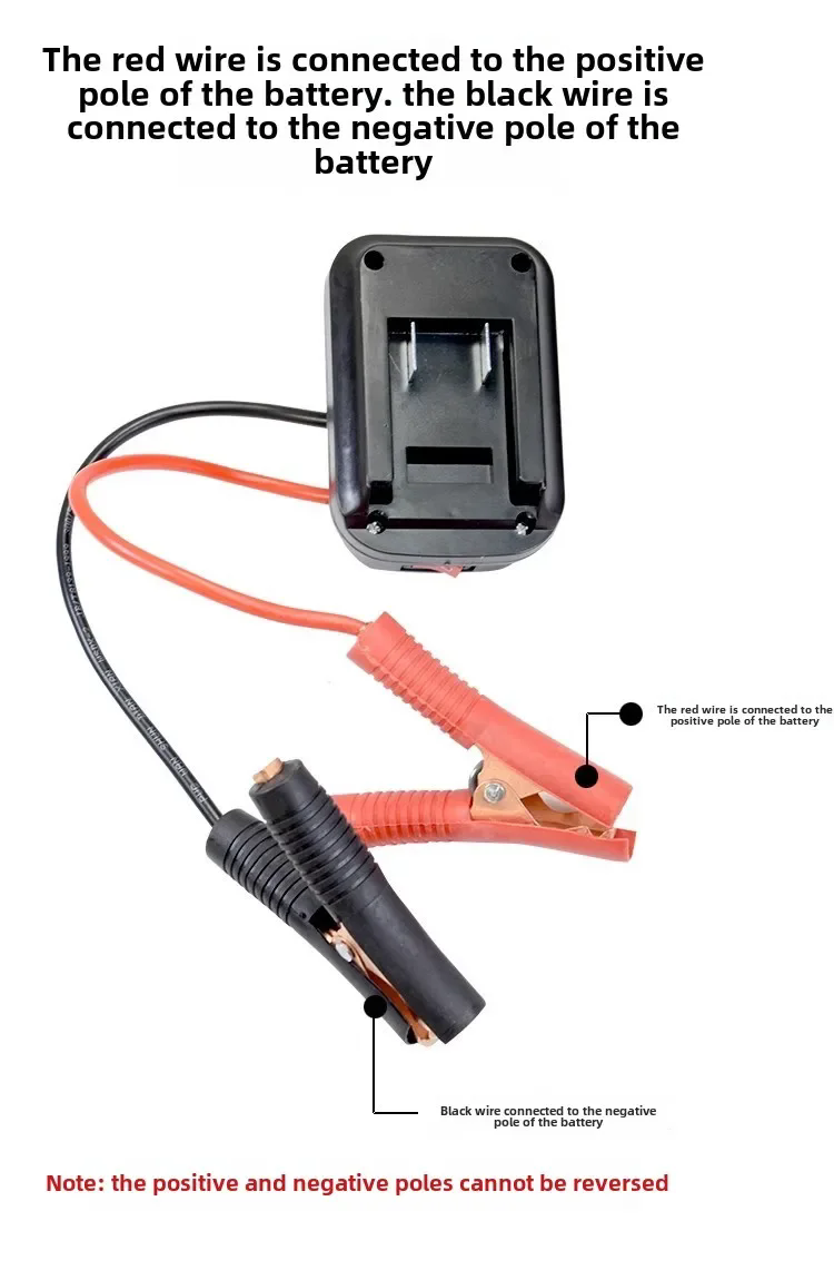 For Makita Car Battery Jump Starter Lithium Emergency Power Bank with Thickened Copper Clips