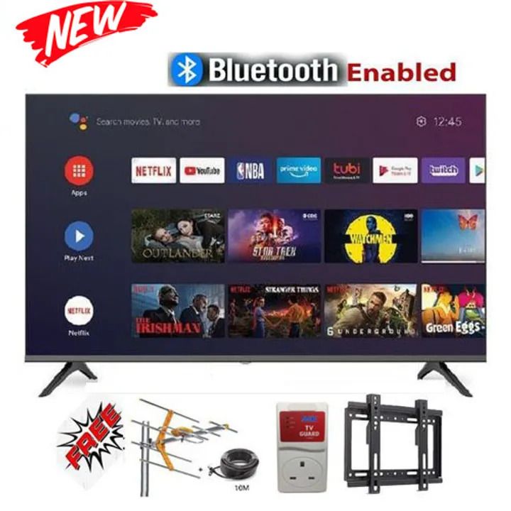 BLUETOOTH GLD 32" Inch Smart Android TV Netflix Youtube Inbuilt Decoder/WIFI,FRAMELESS,BLUETOOTH+GIFTS