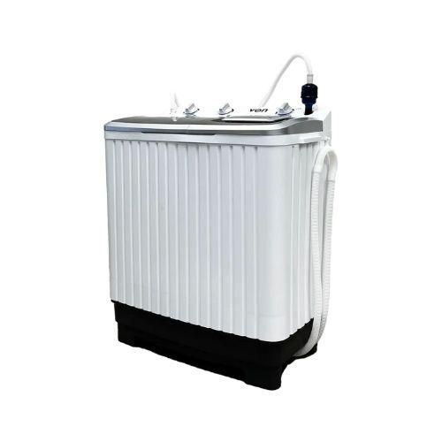Von 13Kg  Semi-Automatic Jumbo Twin Tub Washing Machine, White+2YEARS WARRANTY