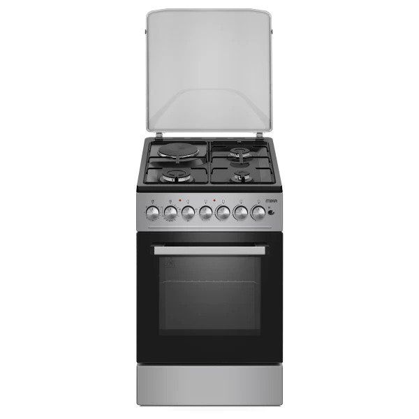 CLEARANCE SALE!!Mika 50cmx 60cm,3 Gas+1 Hot Plate, Button Ignition,Standing Cooker Electric Oven