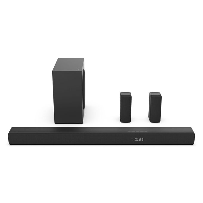 Hisense HS5100 5.1CH Surround Soundbar System, Wireless Subwoofer, Dolby Audio, Bluetooth, HDMI, Optical Input+FREE GIFTS