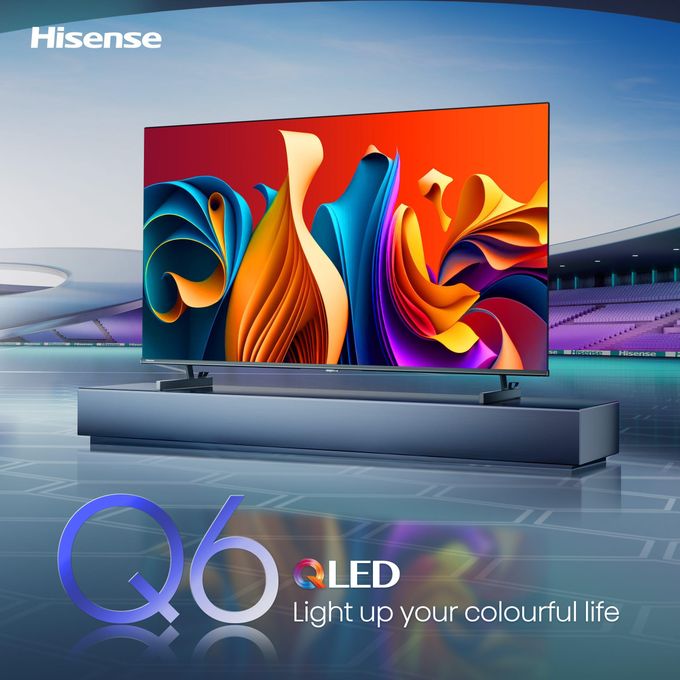 Hisense 55Q6N QLED 4K Ultra HD Smart LED Smart VIDAA TV,BLUETOOTH-ENABLED/FRAMELESS 55"-Inch+FREE TILT BRACKET+POWER GUARD