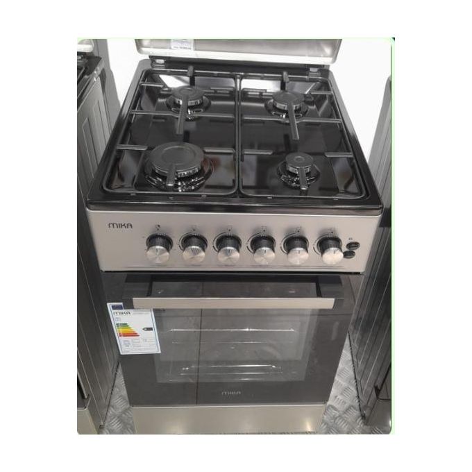 Mika All 4 Gas, 50cm * 60cm, Button Ignition Standing Cooker-MST5060U11ESL with ELECTRIC OVEN