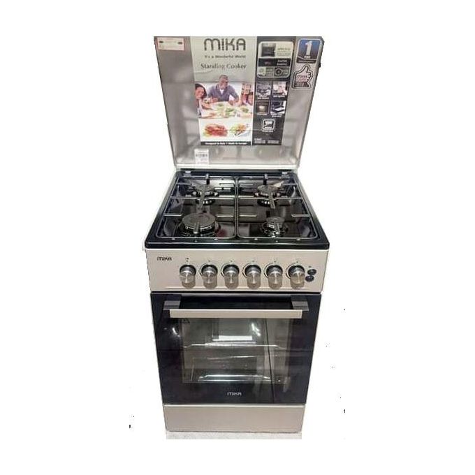 Mika All 4 Gas, 50cm * 60cm, Button Ignition Standing Cooker-MST5060U11ESL with ELECTRIC OVEN