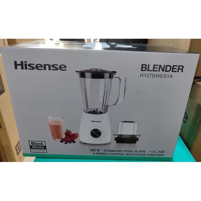 Hisense Blender 1.5 Litres 500W  2-in-1 Blender & Grinder (2YRS WRTY)