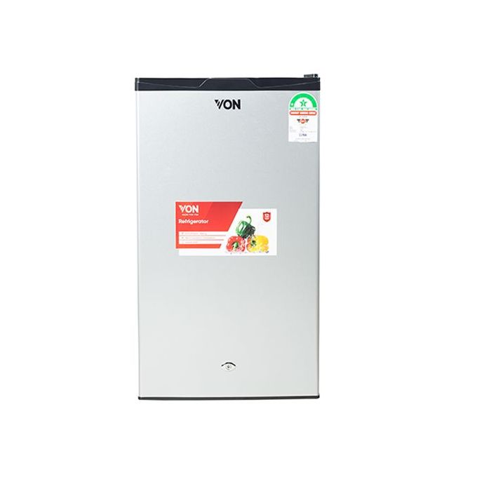 VON Mini Fridge VARM-11DHS  90L Single Door- Silver (1YR WRTY)