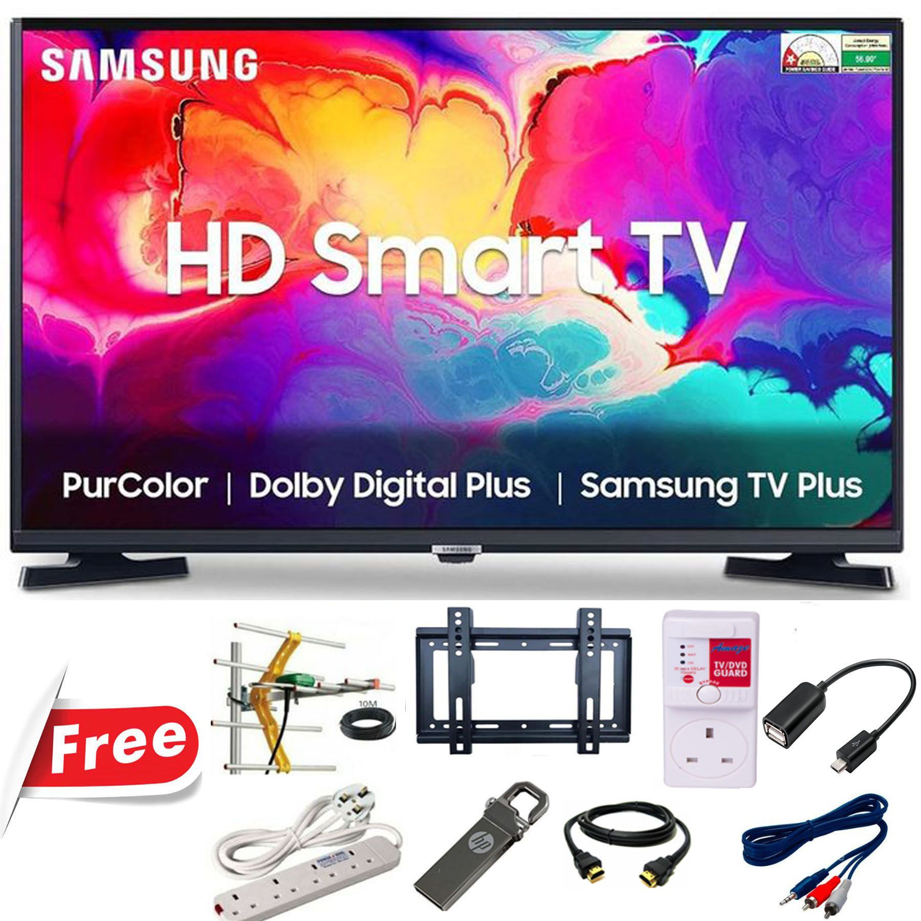 Samsung 32" Inch Smart Digital TV ,UA32H5000FU Series 5, HDR, WiFi + Inbuilt Local Channels Decoder+FREE GIFTS (1YR WRTY)